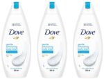 Dove Gentle Exfoliating Nourishing Body Wash, Mild Cleanser Moisturizes Skin, Balances Ph, For All Skin Type, 250 ml (Pack of 3)