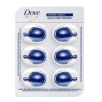 Dove Hair Vitamins Intense Repair Capsules, With Vitamin E and Plant Extracts, 1ml x 6 Count