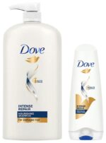 Dove Intense Repair Shampoo, 1L & Dove Hair Therapy Intense Repair Conditioner, 175ml