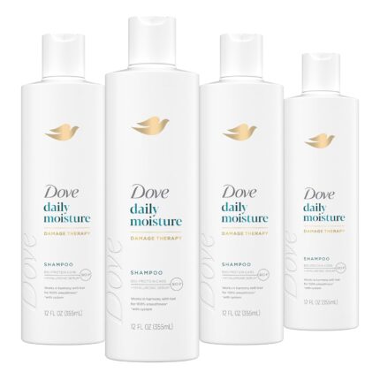 Dove Nutritive Solutions Shampoo, Daily Moisture, 12 oz, 4 ct