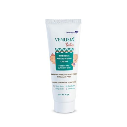 Dr. Reddy's Baby Intensive Moisturizing Cream | Safe, Hydrating and Gentle | Goodness of Shea, Aloe, Cocoa and Mango Butters | Soothes Baby Skin | 75g