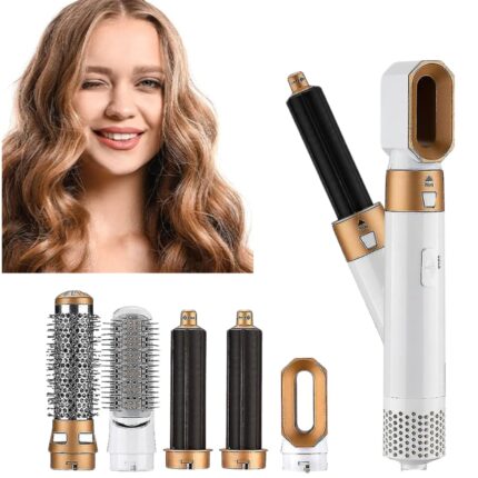 Drumstone 5-in-1 Hair Dryer & Styler: Volumizing, Curling, & Smoothing Brush with Adjustable Heat & Anti-Scald Tech-𝟐𝟎 𝐲𝐞𝐚𝐫𝐬 𝐰𝐚𝐫𝐫𝐚𝐧𝐭𝐲