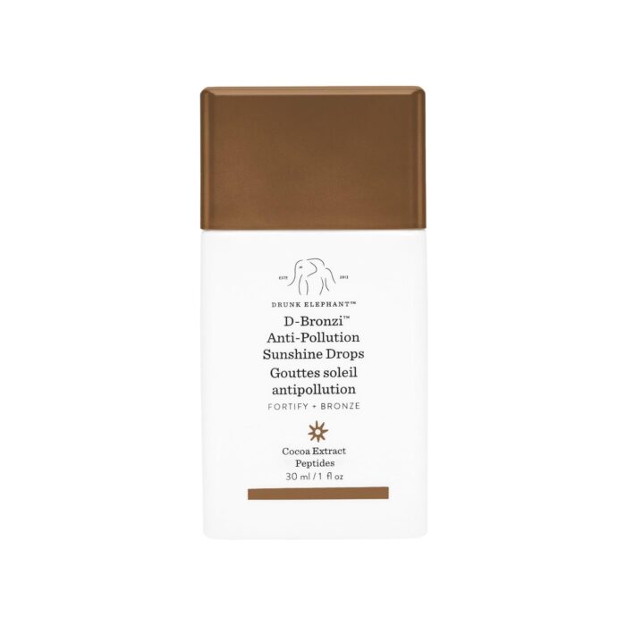 Drunk Elephant D-Bronzi Antipollution Sunshine Serum. Replenishing Face and Body Bronzing Serum for Fine Lines and Wrinkles (1 Ounce)