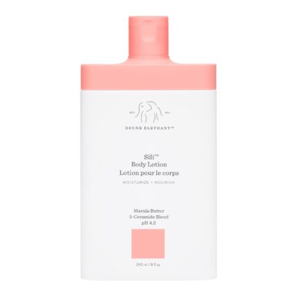 Drunk Elephant Sili Body Lotion. Hydrating and Restoring Cream Body Lotion. (8 fluid ounces)