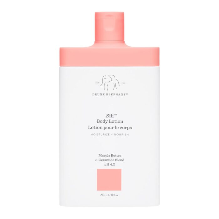 Drunk Elephant Sili Body Lotion. Hydrating and Restoring Cream Body Lotion. (8 fluid ounces)
