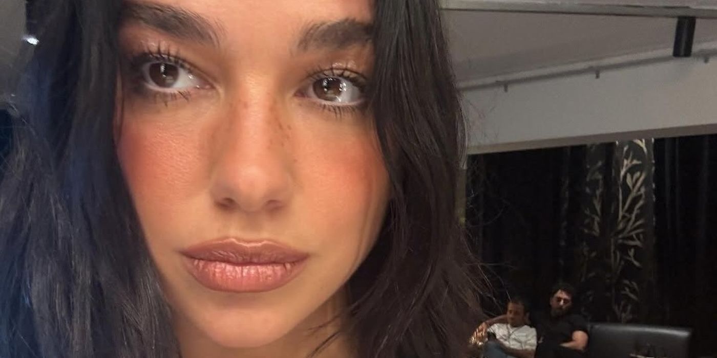 Dua Lipa's Blingy French Manicure Is So Summer-Coded