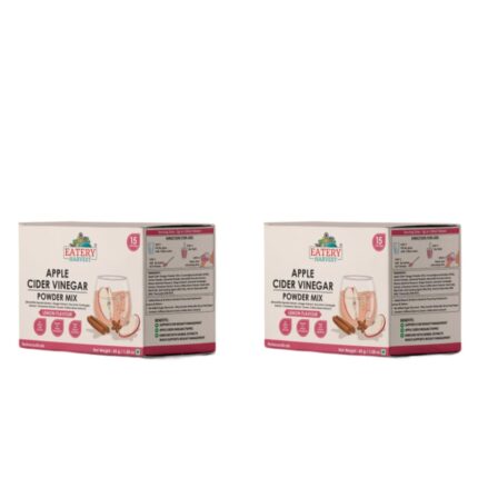 EATERY HARVEST Apple Cider Vinegar Powder (45g* 2packs) 90 gm, Sugar-Free, Lemon Flavoured,30 days Servings