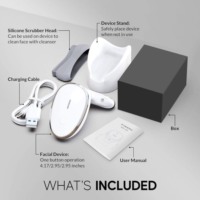 ENLIWISH Neck Lifting Device- Microcurrent Facial Device - Neck and Face Lift Massager, Roller and Cleanser Microsculpt Device - Electric Face Cleanser- Skin Rejuvenation Skin Care Tool