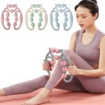 EXPORTTANZA Roller Massager Tools for Leg Arms Neck 360 Degree Massager Full Body Relaxation Tool Yoga Fitness 9 Wheels Roller Muscle Therapy Stick