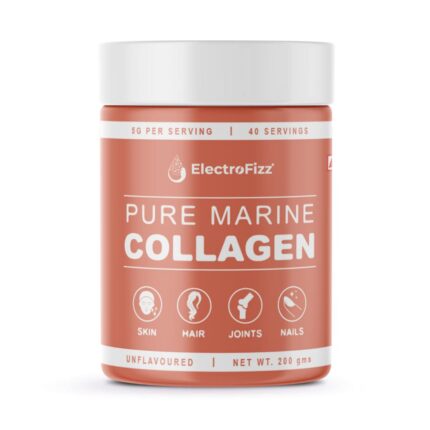 ElectroFizz Pure Marine Collagen Unflavored Powder, Healthy Skin, Hair & Nails, Bones & Joint Support, Keto & Paleo Friendly, Sugar Free, Gluten Free (200 Gm), 1 count, 40 servings