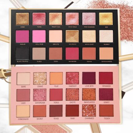 Everdiva Eyeshadow Palette Nude and Rose Gold Combo, Shimmery Finish with Elegant Shades for a Glamorous Look, Perfect for Day-to-Night Makeup, Subtle Shimmer, and Versatile Eye Styles