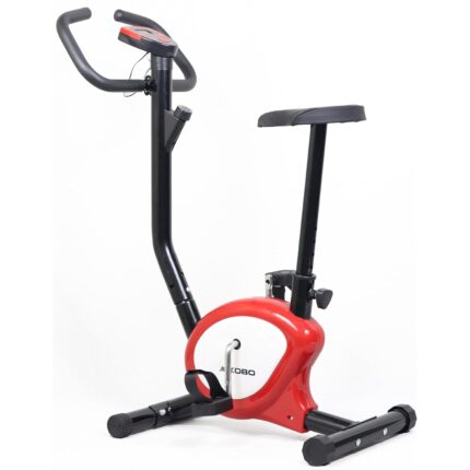 Exercise Bike with Adjustable Resistance | Compact Fitness Cycle for Home Workouts | LCD Display for Tracking Calories & Speed