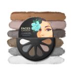 FACESCANADA 6 in 1 Eyeshadow Palette - Smokey Diva 03, 6g | Olive Butter & Macadamia Oil | Vibrant Colors | Highly Pigmented | Easily Blendable | Silky Satin Texture | No Crease | Cruelty-Free