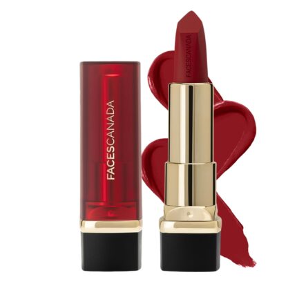 FACESCANADA Comfy Matte Creme Lipstick - Over And Out, 4.2G | Long Stay | Creamy Matte Finish | Intense Color | Super Hydrating & Nourishing | Single Stroke Smooth Application