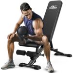 FLYBIRD Adjustable Bench,Utility Weight Bench for Full Body Workout- Multi-Purpose Foldable incline/decline Benchs