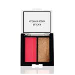 FLiCKA Glow N Blow Blusher And Highlighter Palette For Face Makeup| Long Lasting, Travel Friendly, Highly Pigmented Flawless Look | 01 High Spirit