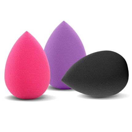 Face Makeup Sponge, 3Pcs Beauty Blender Set for Girls Facial Powder Puff Flawless Cream Blending Sponges Wet and Dry Use Cosmetic Applicator