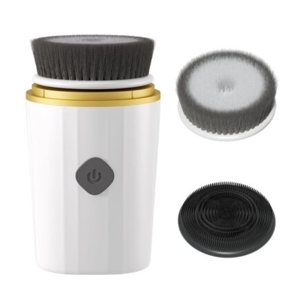 Facial Cleansing Brush, Portable Face Scrubber, Electric Face Brush Exfoliator Waterproof Spin Cleanser for Exfoliating, Deep Cleansing, Massaging and Travel for Women & Men, for Sensitive Skin(1Pack)