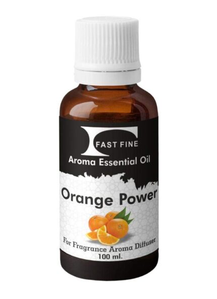 Fast Fine Orange Power Diffuser Essential Aroma Oil Used for Air Electric Revitalizer Machine (Pack of 100 m l) use Home Office washroom Indoor Outdoor