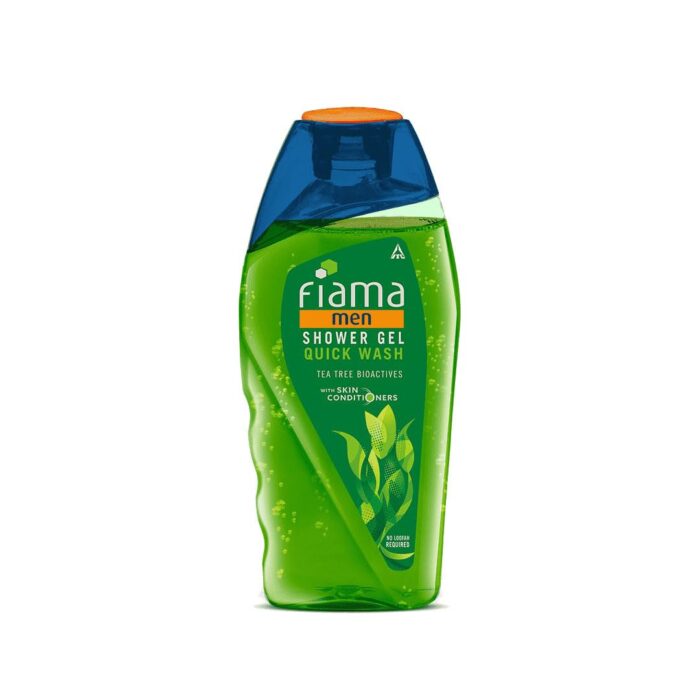 Fiama Men Body Wash Shower Gel Quick Wash, 250ml, Body Wash for Men with Skin Conditioners for Moisturised, Soft & Refreshed Skin, Mens Moisurising Bodywash for Dry Skin