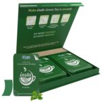 Filgap Insta Green Tea Herbal Strips, Natural sugar free green tea leaf extract, detox green tea for weight loss, Green Tea Dissolving Strips without Tea bags (Single (50 pcs)