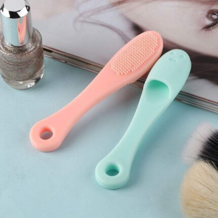 Finger Brush Manual Cleansing Brush, Nose Pore Cleaner Brushes, Blackhead Remover, Soft Silicone Finger Massage Brush, Face Washing Cleansing Tools Pack Of 2