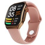 Fire-Boltt ARC 49.8mm (1.96 inch) AMOLED Always On Curved Display Smart Watch, Bluetooth Calling, Wireless Charging, 100+ Sports Modes, Water-Resistant 100+ Cloud Watch Faces (Pink)