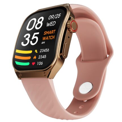 Fire-Boltt ARC 49.8mm (1.96 inch) AMOLED Always On Curved Display Smart Watch, Bluetooth Calling, Wireless Charging, 100+ Sports Modes, Water-Resistant 100+ Cloud Watch Faces (Pink)