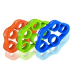 FirstFit Hand Exerciser, Hand Strengthener for Carpal Tunnel Rlief, Grip Strength Trainer, Resistance Bands, Silicone Finger Gripper, Forearm Grip Workout, Finger Stretche