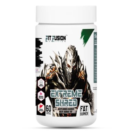 Fit Fusion Nutrition Extreme Shred Capsules | Shred, Fat Burner Capsules | Supports Weight Management, Boosts Metabolism, Carbohydrate Blocker and Diuretic Blends (60 Capsules)