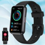 Fitness Activity Tracker Watch with 24/7 Heart Rate Blood Pressure Monitor Blood Oxygen Sleep Tracking 1.47" Smart Watch Step Calorie Counter IP67 Waterproof Health Watch for Women Men Android iOS