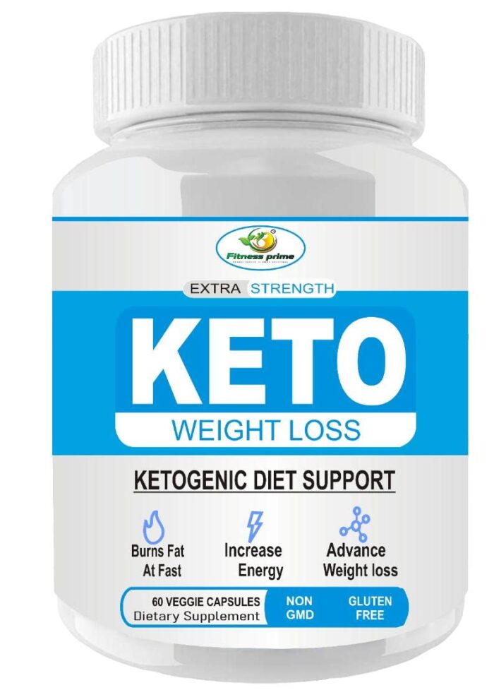 Fitness Prime Keto Advanced Weight Loss Supplement Natural Advanced Fat Burner Green Tea and Coffee, Garcinia Cambogia, Apple Cider Vinegar (60 Capsules)