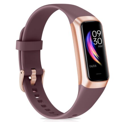 Fitness Tracker for Women with 24/7 Heart Rate, Blood Pressure, Calorie Tracking, Activity Tracker with 1.1" AMOLED Screen, Waterproof Step Tracker for Android iPhones Men Women