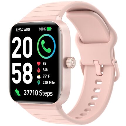 Fitpolo Smart Watch for Women,1.8” Touchscreen, Bluetooth Call, Alexa Built-in,24/7 Heart Rate, SpO2 Monitor, IP68 Waterpoof, Step Counting, Sleep Tracking, Fitness Tracker Watch for iPhone Android