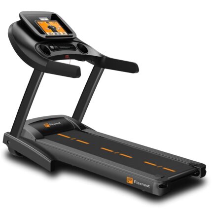Flexnest 4.5HP Peak Smart Auto Incline Treadmill, Max Speed 15km/h with 500+ Classes and Virtual Walks for Home Walking and Running with in-Built Bluetooth Speaker - Black (Flextread Hike)