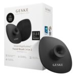 GESKE SmartAppGuided™ Facial Brush 4 in 1 Facial Cleansing Brush with Handle Soft Silicone Brush Professional Facial Cleansing Device Skin Cleansing Device