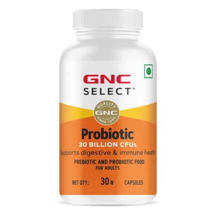 GNC Probiotics | Supports Digestive & Immune Health | With Inulin & 30 Billion CFUs Multi Strain Probiotics Blend- 30 Capsules