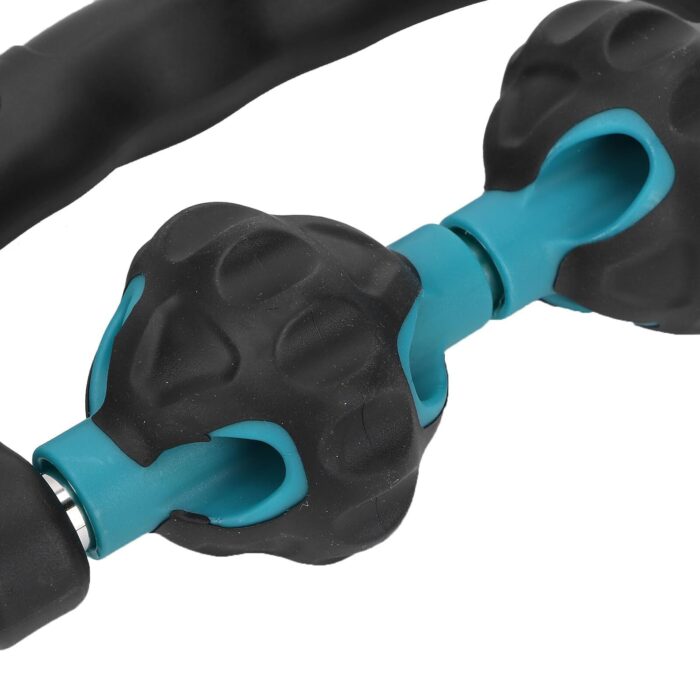 GNOLY 6 Beads Body Massage Stick Trigger Point Massager Therapy Tools Manual Back Legs Neck Bendable Roller Stick Professional Body Relieve Muscle Soreness Massaging Tool Roller