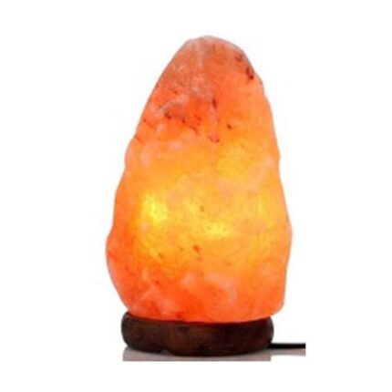 GOLDEN QUARTZ - THE CRYSTAL HUB Natural Shape Himalayan Rock Salt Lamp for Positive Energy (1-2 KG)