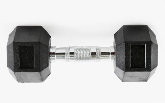 GYMOOSE's Rubbee Hex Dumbbell for Home Gym ( Single Pcs. ) (10 KG)