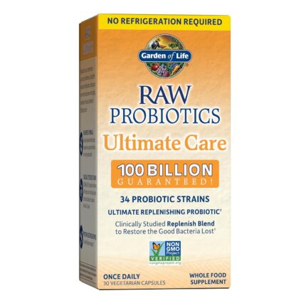 Garden Of Life - Raw Probiotics Ultimate Care 100 Billion Cfu 30 Vegetarian 181795