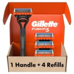 Gillette Fusion5 Men’s Razor Handle + 4 Blade Refills