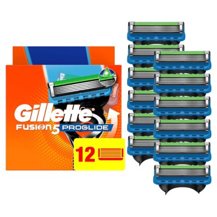 Gillette Fusion5 ProGlide Men's Razor Blades, 12 Blade Refills