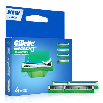 Gillette Mach3 Sensitive Blades - 4 Cartridges