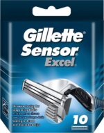 Gillette Sensor Excel Shaving Cartridges For Men Quantity: 10 , Count