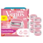 Gillette Venus Comfortglide Women's Razor Blade Refills, White Tea, 6 Count, Womens Razors / Blades