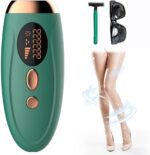 Glaceon Laser-Hair-Removal for Women and Men,IPL Permanent Body epilator, At-Home Epilator for Long-Lasting Hair Removal with Nearly Painless Treatment, Facial, Bikini & Whole Body Use (999,999 Flashes)