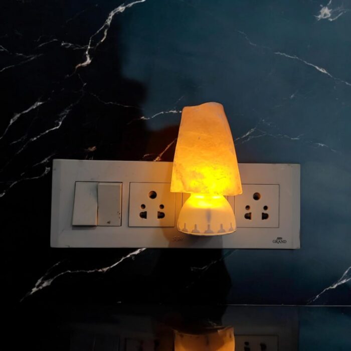 Global Aroma Himalayan Rock Salt Plug-in Lamp for Positive Energy,Ideal for Home Decor