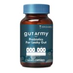 Gut Army Probiotics For Leaky Gut | Probiotics for Gut Health | Digestive Health Supplements | L Reuteri, Lactobacillus | Plant-Based Gut Cleanse & Digestion Support | 60 Veg Capsules By ZEROHARM