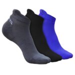 HEELIUM Bamboo Ankle Socks for Men | Odour-Free and Breathable | Padded Base and Anti-bacterial | 3X Softer Than Regular Socks